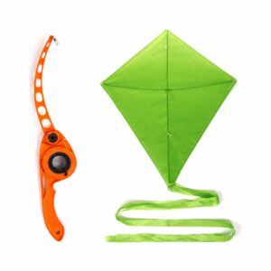 Green Kite with Orange Handle